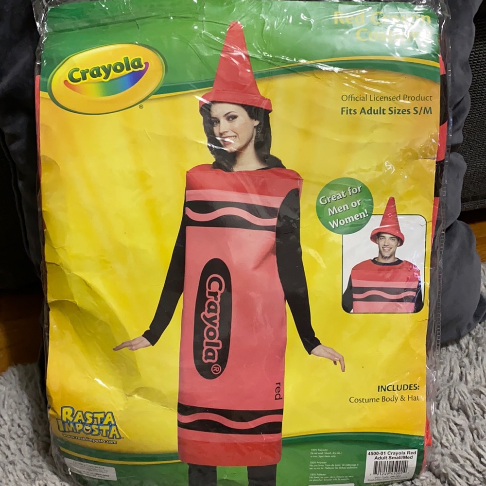 Adult Crayola Red Costume S/M